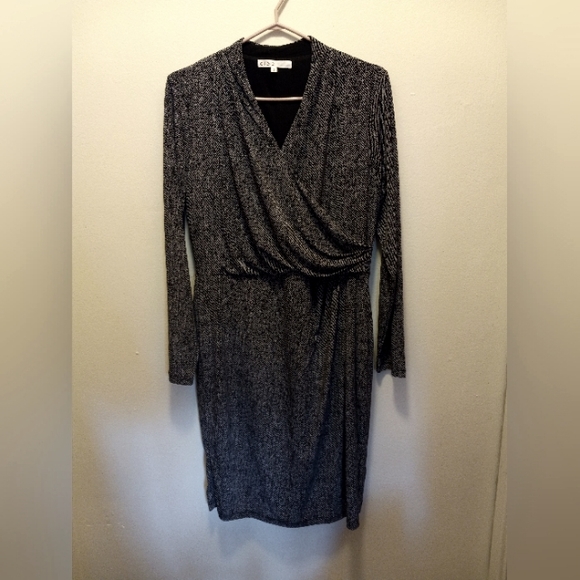 Cleo Faux Wraparound Dress - Picture 1 of 3